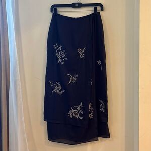 Kaleidoscope Women's Navy and Blue Skirt